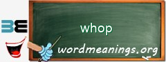 WordMeaning blackboard for whop